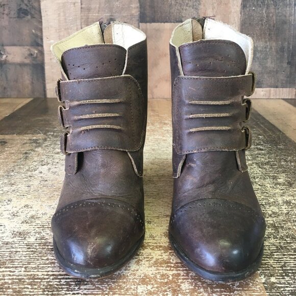 Freebird by Steven Malbc fb-malbc Brown Ankle Boots Booties Womens 7 - Picture 8 of 12